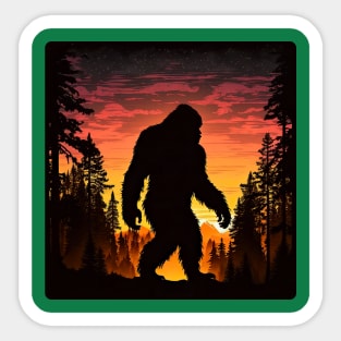 Bigfoot Silhouette Sticker